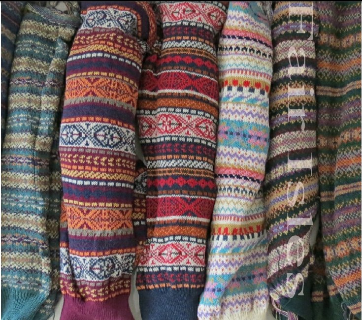 Michael Ross Fair Isle knitwear socks